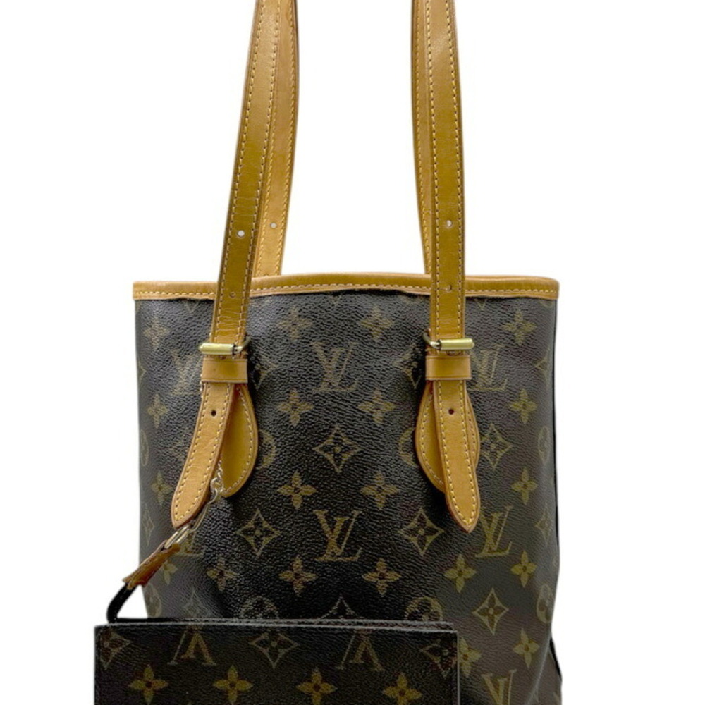 LOUIS VUITTON Louis Vuitton Monogram Bucket PM M42238 Tote Bag Shoulder Women's